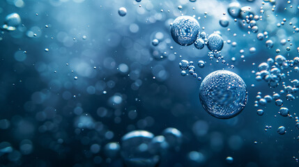 Bubbles rise lazily from the depths, breaking the surface tension