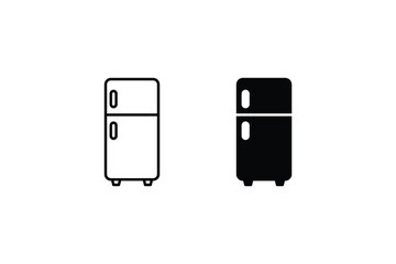 Fridge icon. fridge vector icons for web design isolated on white background eps 10