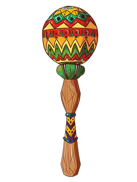 colorful mexixan marakas