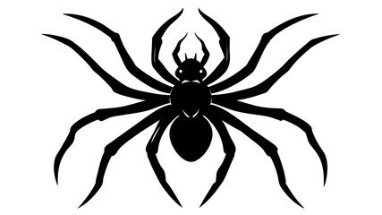 spider silhouette vector illustration