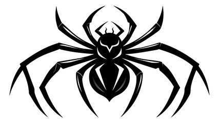 spider silhouette vector illustration