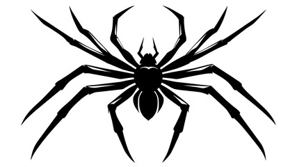 spider silhouette vector illustration