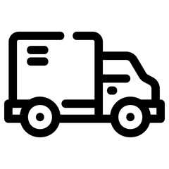 truck icon, simple vector design