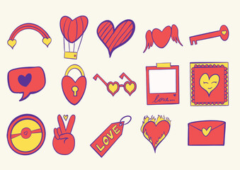 set of realationship elements design