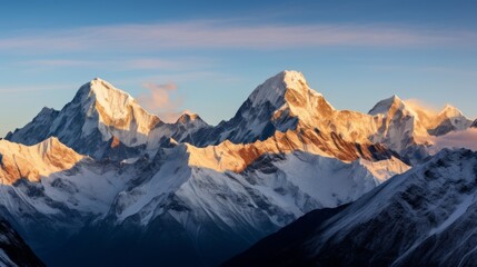 Mountain sunset