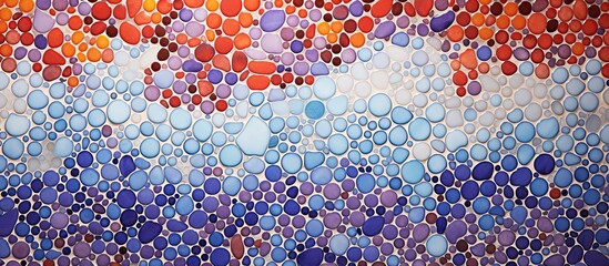 Colorful mosaic wall