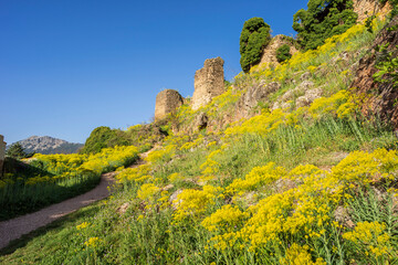 castle ruins, Riópar Viejo ,Albacete province, Castilla-La Mancha, Spain