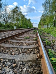 Fototapeta premium railway in the countryside