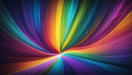 Radiant Rainbow Colors and Beautiful Light Patterns Define Abstract Background.