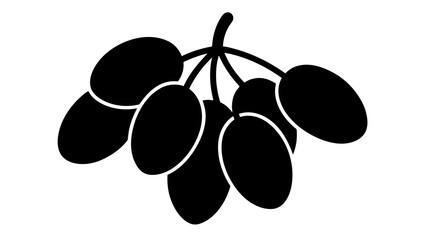 bunch dates on white-background vector illustration