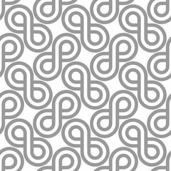 Vector seamless texture. Modern geometric background. Mesh with twisted stripes.