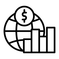 Economy Vector Line Icon Design