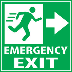 Emergency exit sign.eps