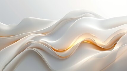 The abstract picture of the two colours of white and gold colours that has been created form of the waving shiny smooth satin fabric that curved and bend around this beauty abstract picture. AIGX01.