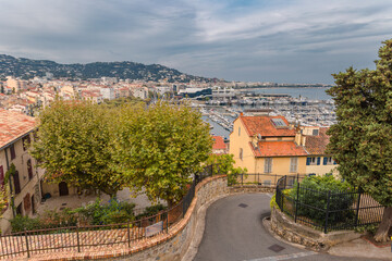 The elevated view on Cannes - France