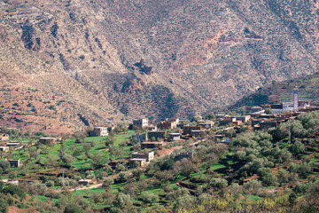 Fototapeta na wymiar Tingir, Atlas Mountains, Morocco, Arabic culture, ancient city