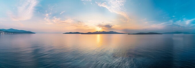 Fototapeta na wymiar Sunrise sky panorama