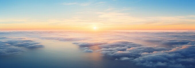 Fototapeta premium Sunrise sky panorama