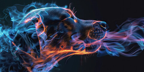 Canine Distemper: The Nasal Discharge and Fever - Visualize a dog with highlighted respiratory system showing viral infection, experiencing nasal discharge and fever