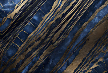 Blue and gold marble texture. Abstract marble wallpaper background , luxury marble texture gold and blue tone. Blue marble texture background with high resolution