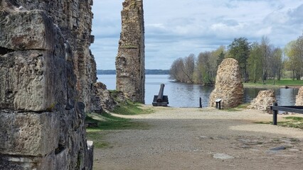 Koknese castle ruins