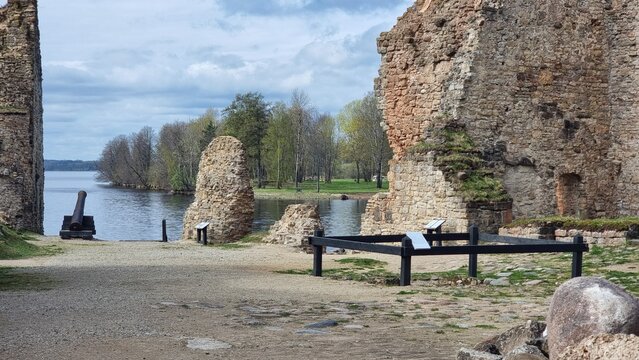 Koknese castle ruins