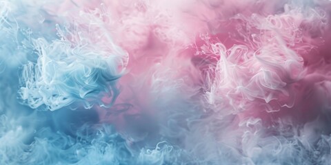 Delicate Pastel Cotton Candy Sky in Soft Pink and Powder Blue.getView 