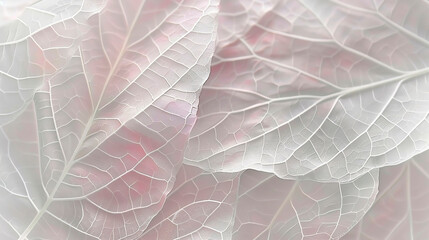 Leaf structure, leaves background with veins and cells, light pastel colors. Macro.