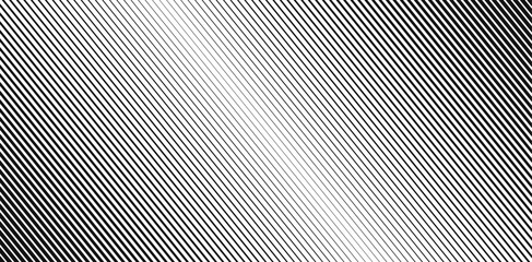 Striped halftone pattern. Black and white monochrome background with diagonal lines. Minimalistic print