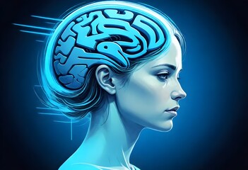 Obraz premium unique brain model