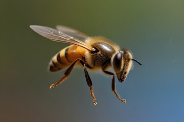 close up of a bee honey bee day