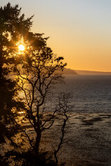 Sunset from Mabana Beach on Camano Island Washington