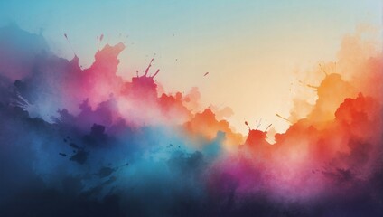 Texture of Gradient Splash, Capturing Dawn Colors in a Rough Background.
