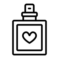 Perfume Vector Line Icon Design