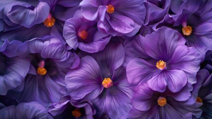 Flowers of the purple Bignonia