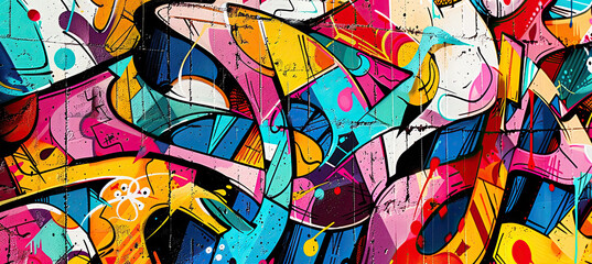 Vibrant colors Graffiti art Background, Graffiti art, Abstract Graffiti