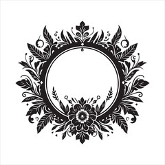 Alpona frame designs Stock Vector Illustration and Royalty Free Download