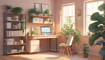 Home Office Sanctuary Generative AI