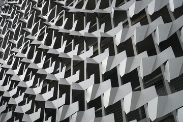 close up of a building facade