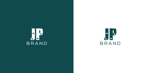 JP letters vector logo design