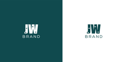 JW letters vector logo design