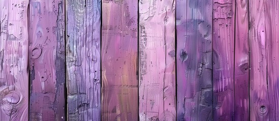 Background texture of pastel-painted wooden planks in mauve, mauve, purple.