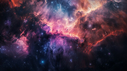 Enigmatic Cosmos Dark Nebula Cinematic Beauty