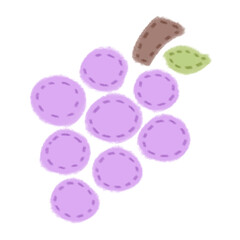 grape embroidery