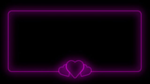 heart frame background animation