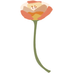 flower minimal abstract material