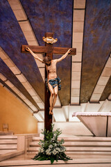 Jezus Chrystus na krzyżu - obrazy, fototapety, plakaty