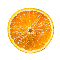 slice of orange on transparent background png