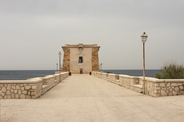 Torre di Ligny tower in Trapani in Sicily