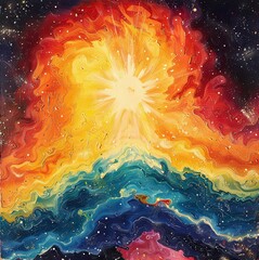 Chromatic Explosion The Crayola Supernova